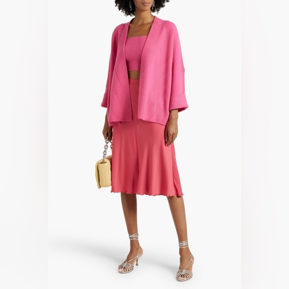 LAPOINTE Cashmere cardigan In Italian Yarn Sz M - Picture 1 of 8